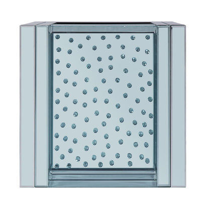 Nysa - 24" End Table - Mirrored & Faux Crystals