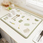 Simple Solid Color New Style Diatomaceous Earth Coffee Machine Mat