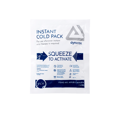 Dynarex Instant Cold Pack 4" x 5" - 2ea/bx, 36bxs/cs (72 Count)