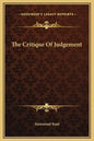 The Critique of Judgement - Hardcover