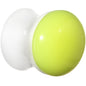 1/2 White Neon Yellow Acrylic Saddle Plug