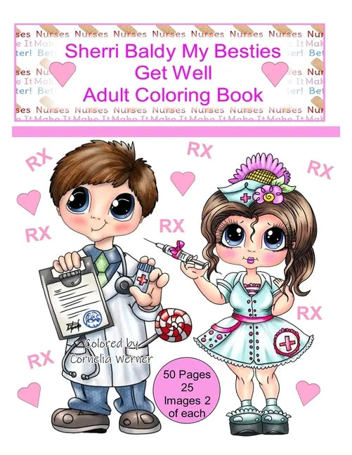 Sherri Baldy My Besties Get Well Adult Coloring Book - Paperback