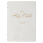 KJV Bible Super Giant Print Faux Leather White - Leather