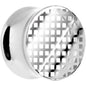 9/16 Clear Acrylic Screen Print Saddle Plug