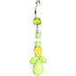 Light Green Yellow Gem Neon Leaf Vine Dangle Belly Ring