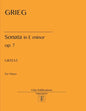 E. Grieg. Sonata in E minor, op. 7 - Paperback