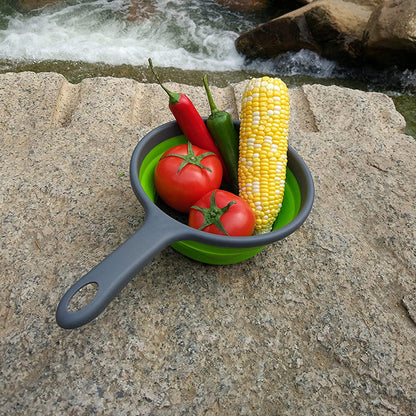 Foldable Silicone Colander – Space-Saving Strainer