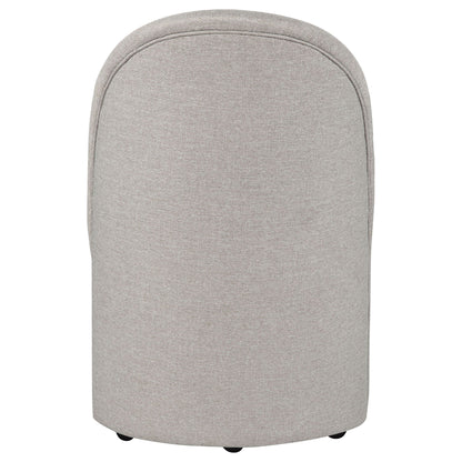 Aubrey Upholstered Barrel Dining Side Chair Beige (Set of 2)