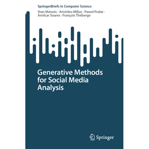 Generative Methods for Social Media Analysis - Paperback