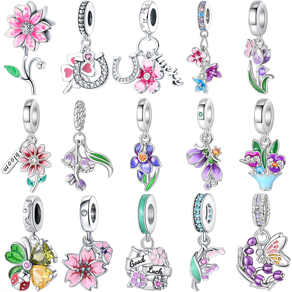 Silver-plated DIY Bracelet Charms And Pendants