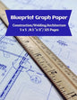 Blueprint Graph Paper: Construction/Welding/Architecture/5x5/8.5"x11"/125 Pages - Paperback