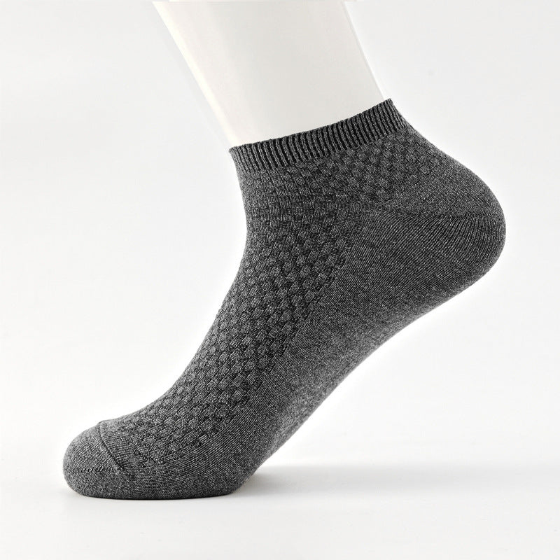 Mens Casual Soft And Breathable Mid-calf Socks