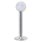 16G 5/16 3mm Acrylic Metallic White Labret Monroe Tragus