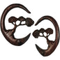 4G Organic Sono Wood Bonsai Tree Hanger Plug Set