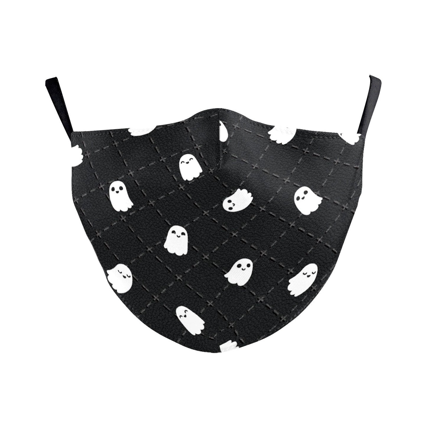 Digital Printing Halloween Skull Pumpkin Creative Design Double-layer Dustproof Mask