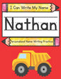 I Can Write My Name: Nathan: Personalized Name Writing Book - Paperback