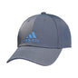 adidas Mens Contract Structured Adjustable Cap Onix Grey/Blue Fusion One Size