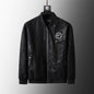 BLACK  Plus Size Loose Clothes Men's Stand-up Collar Jacket