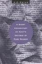 A Short Commentary on Kant's Critique of Pure Reason - Paperback
