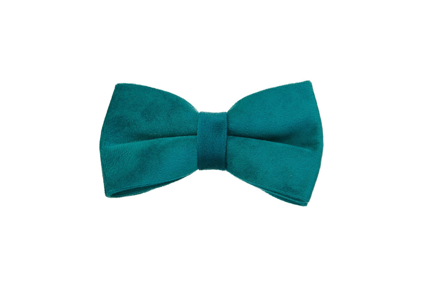 Peacock Blue Velvet Pet Neck Alloy Buckle Collar