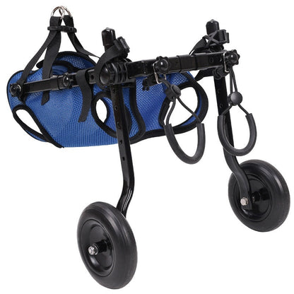 Dog Wheelchair for Disabled and Mobility-Impaired Dogs, Rear Leg Support Scooter, Aluminum Alloy, Blue