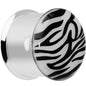 3/4 Stainless Steel Purple Tiger Print Solar Activated Saddle Plug