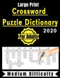 Crossword Puzzle Dictionary For Adults 2020: +90 Crossword Puzzles Medium Difficulty Large-Print - Paperback