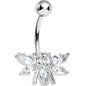 Crystalline Gem Honey Bee Belly Ring