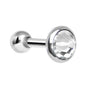 5mm Clear Gem Tragus Cartilage Barbell Earring