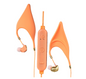 Cute Cartoon Earphone In Ear Headphones With Mic 3.5mm Wired Gaming Headset Cosplay Elf Ears Earphones Best Gift For Girls Kids