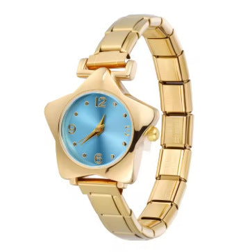 New Colorful Five Star Stainless Steel Watch Bracelet