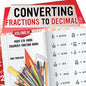 Converting Fractions to Decimals Volume III - Math 5th Grade Children's Fraction Books - Paperback