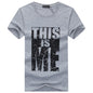 Men's  Plus Size Youth Half-Sleeved T-Shirt