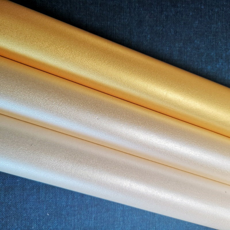 Gold-leaf Silk-patterned Paper Scrollavailable In Three Colorsideal For Practicing Small-script Calligraphy