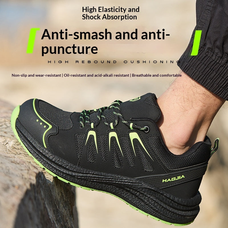 Four Season Anti Smash Puncture Resistant Work Safety Shoes For Men