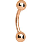 16G 5/16 Rose Gold Plated Curved Barbell