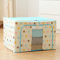 Steel Frame Storage Box Oxford Cloth Sorting Box Quilt Storage Box Folding Wardrobe Cloth Art Extra Large Storage Bag with Cover