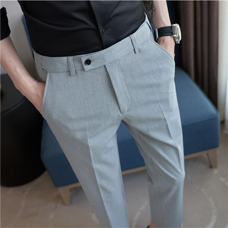 SpringSummer New Arrival Light-Luxury, Wrinkle-Resistant, Stretch-Waist Casual Suit Trousers For Men