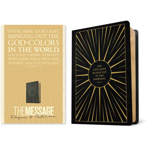 The Message Anniversary Edition (Leather-Look, Life-Light Black) - Imitation Leather