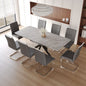 62.4' extendable 78.15' dining Table Set for 6-8 Person for Dining