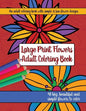Large Print Adult Flowers Coloring Book: Big, Beautiful & Simple Flowers - Paperback
