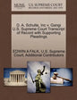 D. A. Schulte, Inc V. Gangi U.S. Supreme Court Transcript of Record with Supporting Pleadings - Paperback