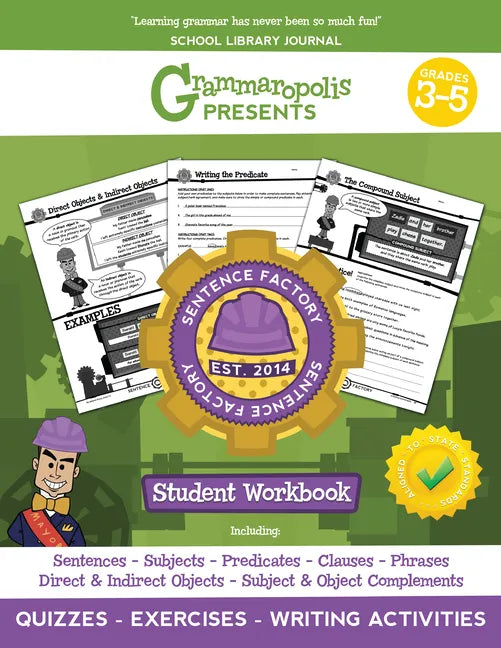 The Parts of the Sentence Workbook, Grades 3-5 - Paperback