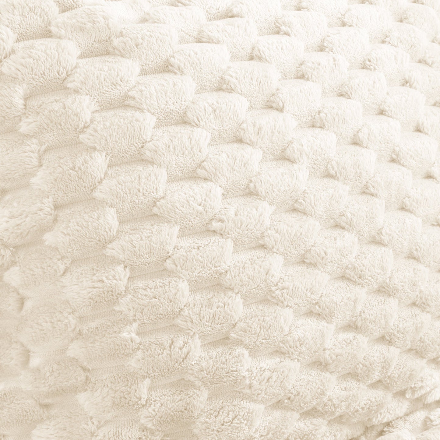 Sectional Sofa Modular Flannelette Cream Deep Seat 2 Seat No Assembly