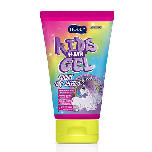Hobby Children's Hair Gel Unicorn - Gentle, Hypoallergenic Children's Hair Gel for Kids, Alcohol-Free, Paraben-Free, Dermatologically Tested