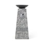 48-Inch Large Outdoor Propane Fire Bowl Column With Cover & Lava Rocks (SAK70938)