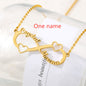 Personalized Stainless Steel Custom Name Necklace Rose Pendant