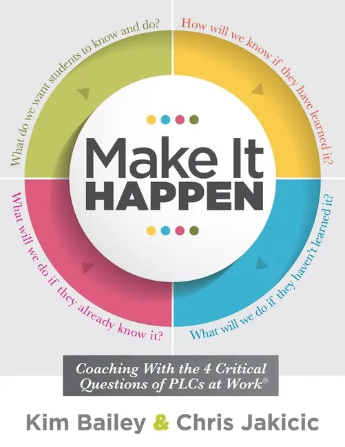 Make It Happen: Coaching with the Four Critical Questions of Plcs at Work(r) (Professional Learning Community Strategies for Instructional Coaches) - Paperback