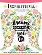 Inspirational Coloring Book for Adults: Flower, Floral and Animals Design with positive quotes - Paperback