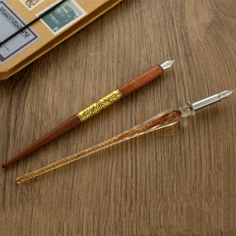 Calligraphy Practice Straight Stick Flat Tip Dip Pen Set
